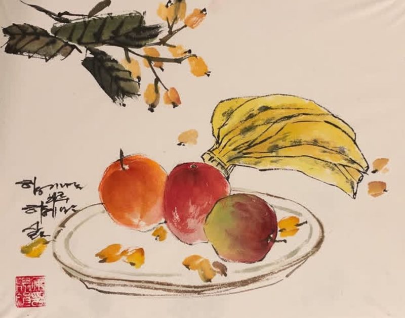 Bananas and apples