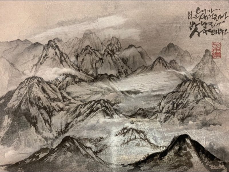 High in the mountains